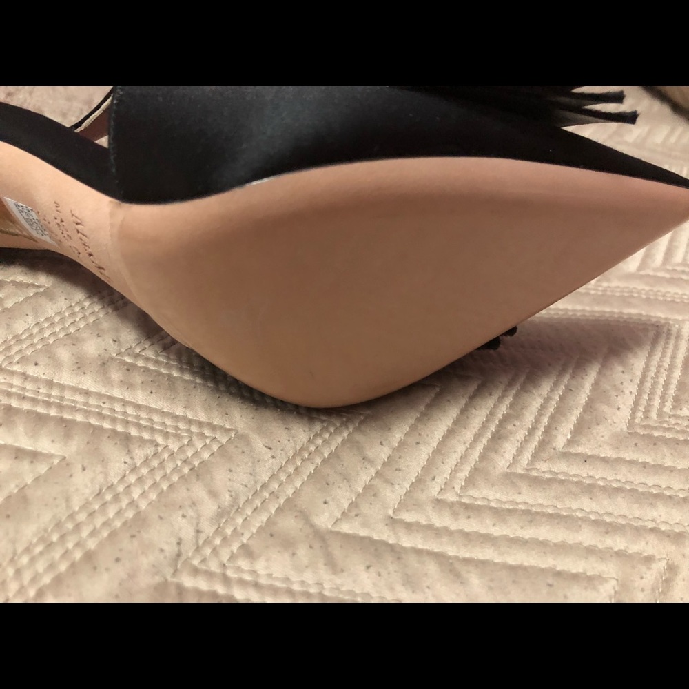 Maxmara black satin shoe - Picture 5 of 8